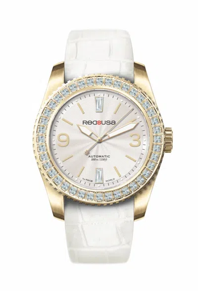 Pre-owned Red8usa Women's Scandal Full Bezel Set Automatic Watch 39 Mm Us283