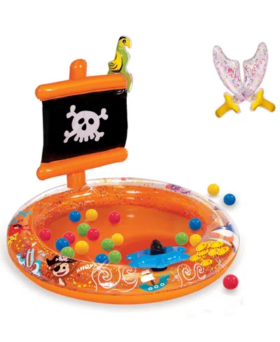 Redbox Banzai Pirate Sparkle Play Center Inflatable Ball Pit -includes 20 Balls In Multi