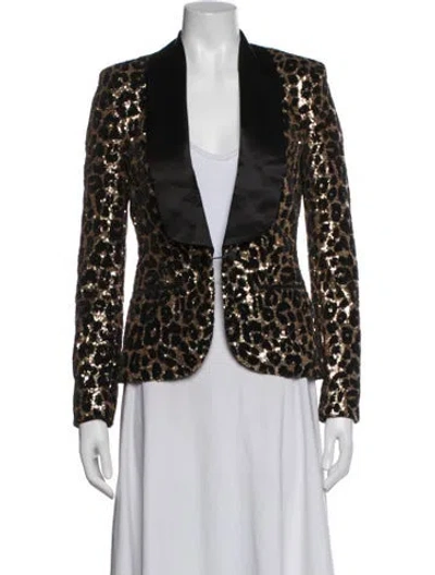 Pre-owned Redemption Animal Print Blazer In Metallic
