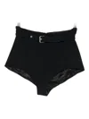 Redemption Belted Shorts In Black