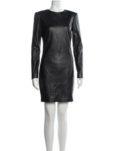 Pre-owned Redemption Crew Neck Mini Dress W/ Tags In Black