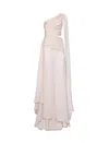 Redemption One-shoulder Draped Gown