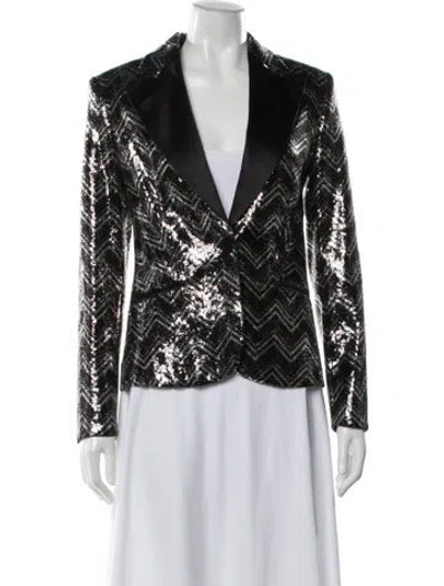 Pre-owned Redemption Patterned Blazer In Black