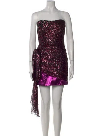 Pre-owned Redemption Polka Dot Print Mini Dress In Multi