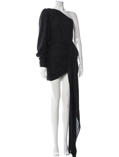 Pre-owned Redemption Printed Mini Dress In Black