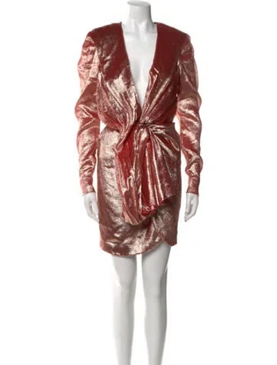 Pre-owned Redemption Printed Mini Dress In Pink