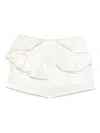 Redemption Ruffled Shorts In White