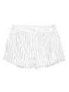 Redemption Sequin-embellished Shorts In White