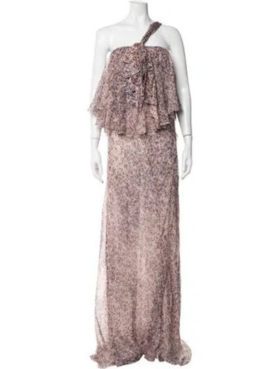 Pre-owned Redemption Silk Long Dress W/ Tags In Multicolor