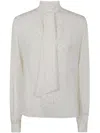 Redemption Metallic-embellished Blouse In White