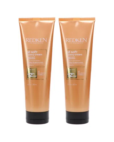 Redken 17oz All Soft Heavy Cream 2 Pack In Transparent