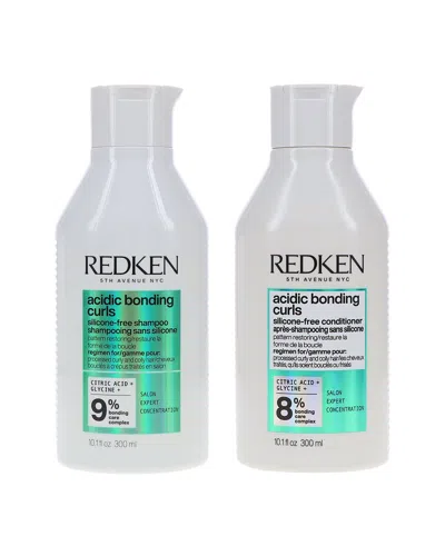 Redken 20.2oz Acidic Bonding Curls Silicone-free Shampoo & Conditioner Combo Pack In Transparent