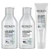 Redken Acidic Bonding Concentrate Shampoo 300ml, Conditioner 300ml And Leave-in Treatment 150ml Bond Repair
