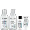 Redken Acidic Bonding Concentrate Shampoo And Conditioner 300ml With Mini Shampoo 75ml And Conditioner 50ml