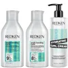 Redken Acidic Bonding Curls Shampoo, Conditioner And Hydrating Curl Cream Bundle For Damaged Curly & Coily