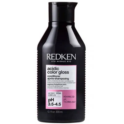 Redken Acidic Color Gloss Conditioner For Colour Protection, Glass-like Shine For Colour Treated Hair 300ml In White