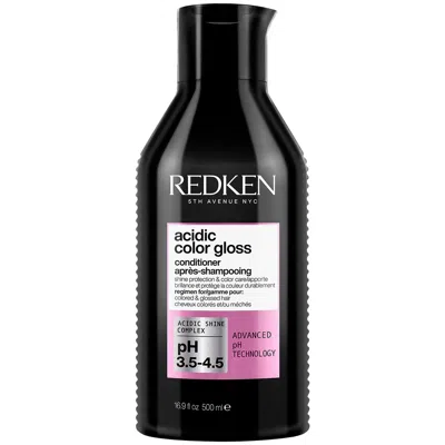 Redken Acidic Color Gloss Conditioner With Colour Protection For Glass-like Shine Supersize 500ml In White