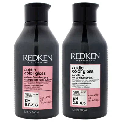 Redken Acidic Color Gloss Kit By  For Unisex - 2 Pc Kit 10.1oz Shampoo, 10.1oz Conditioner In Transparent