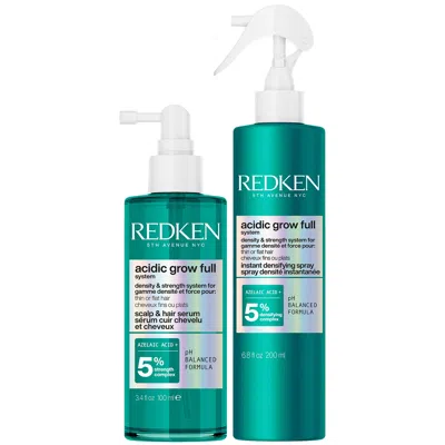 Redken Acidic Grow Full System Hair Serum 100ml &  Acidic Grow Full System Instant Densifying Spray 1