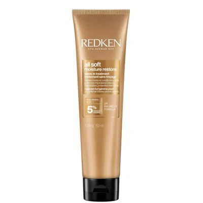 Redken All Soft Moisture Restore Leave-in Treatment For Dry Hair With Argan Oil And Hyaluronic Acid 150ml In White