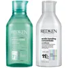 Redken Amino Mint Scalp Cleansing For Greasy Hair Shampoo And Acidic Bonding Concentrate Conditioner Bundle