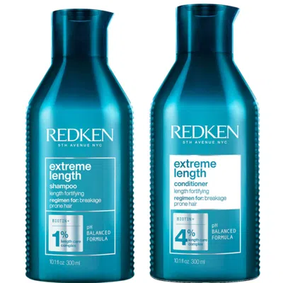 Redken Extreme Length Shampoo And Conditioner Duo (2 X 300ml) In White