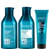 Redken Extreme Length Shampoo, Conditioner And Triple Action Treatment Mask Trio Bundle