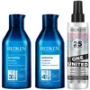 Redken Extreme Shampoo, Conditioner And One United Multi-benefit Leave-in Treatment, Strength Repair Bundle