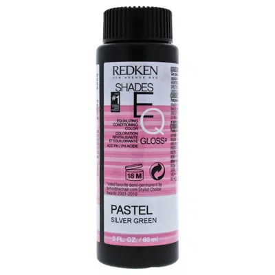 Redken U-hc-13434 2 oz Unisex Shades Eq Color Gloss, Pastel Silver Green In Transparent