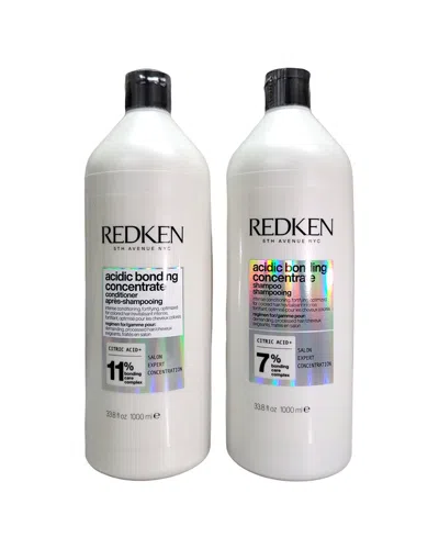 Redken Unisex 33.8oz Acidic Bonding Concentrate Shampoo Liter Duo