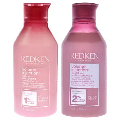 Redken Volume Injection Kit By  For Unisex - 2 Pc Kit 10.1oz Shampoo, 10.1oz Conditioner In White