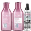 Redken Volume Injection Shampoo, Conditioner And One United Treatment Spray Routine For Fine/flat Hair