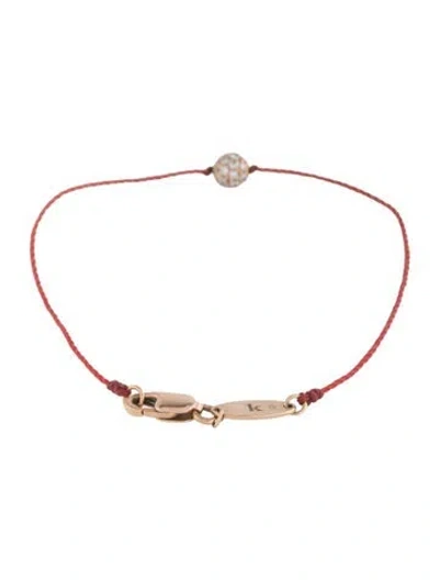 Pre-owned Redline 18k Diamond Illusion Station Bracelet, 5.75" In Red