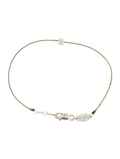 Pre-owned Redline 18k Diamond Illusion Station Bracelet, 6.25" In Brown