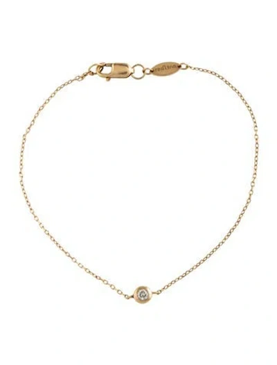 Pre-owned Redline 18k Diamond Mini Pure Bracelet, 6" In Multicolor
