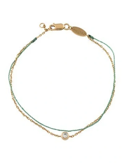 Pre-owned Redline 18k Diamond Pure Duo Bracelet, 7" In Green