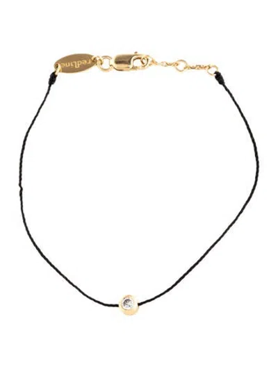 Pre-owned Redline 18k Diamond Station Bracelet, 6.25" In Black