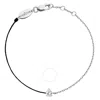 Redline Altesse Pear Diamond String Chain Bracelet In Black