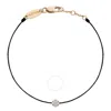 Redline Illusion 0.05ct Diamond String Bracelet In Black