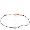 Redline Illusion 0.10 Ct Diamond Thread Bracelet In Black