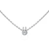Redline Mini Pure Rabbit White Gold Chain Necklace