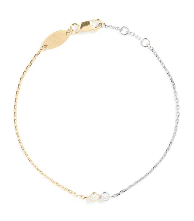 Redline Mixed Gold And Diamond Bracelet