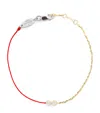 Redline Mixed Gold And Diamond Half-chain Bracelet In Gold