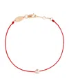 Redline Rose Gold And Diamond Bracelet In Red
