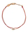 Redline Rose Gold And Diamond Pure Elegant Bracelet In Red