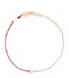 Redline Rose Gold And Diamond Royal 10-year Anniversary Bracelet In Red