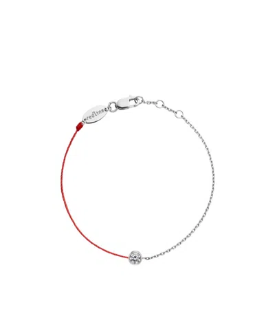 Redline Round Diamond Half-rope Bracelet In White