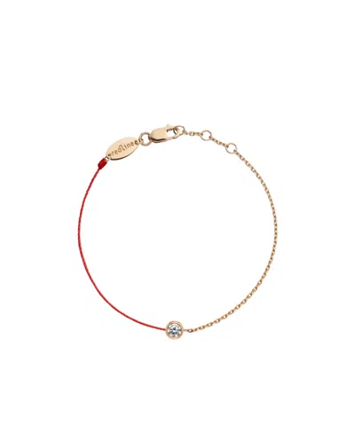 Redline Round Diamond Half-rope Bracelet In Yellow