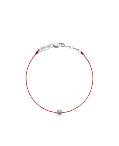 Redline Round Drill Half-rope Bracelet In White