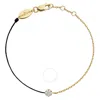Redline String-chain Illusion Adjustable Bracelet In Black